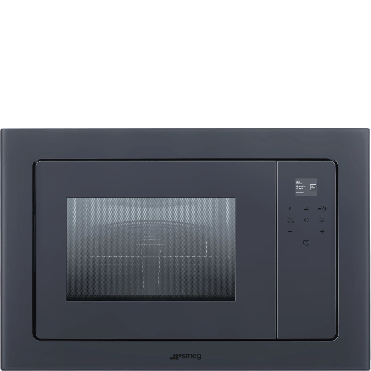 Smeg FMI120G Einbau-Mikrowellengerät mit Grill Neptune Grey Smeg FMI120G Einbau-Mikrowellengerät mit Grill Neptune Grey