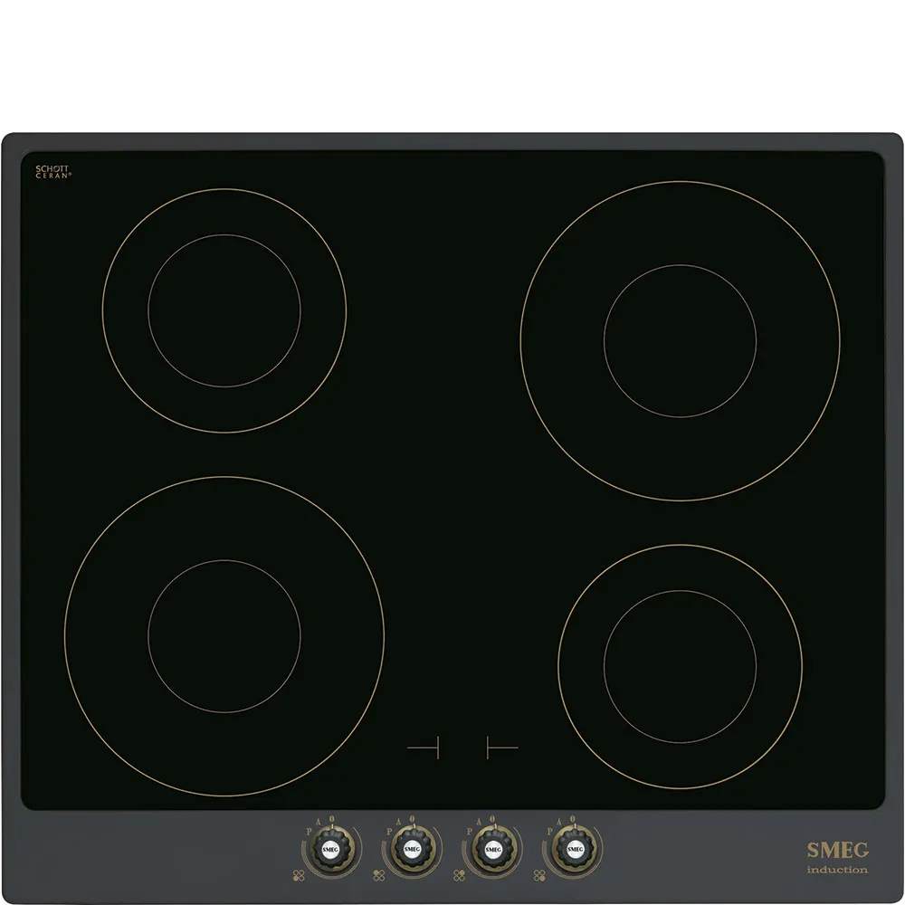 Smeg SI764AOM Einbau-Induktionskochfeld Anthrazit Smeg SI764AOM Einbau-Induktionskochfeld Anthrazit
