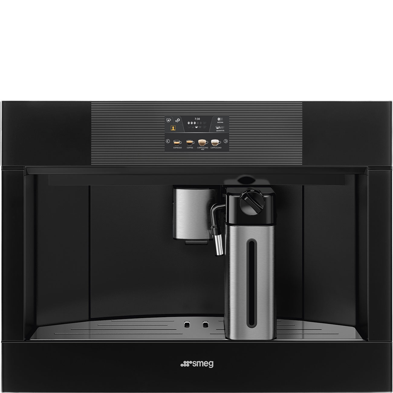 Smeg CMS4104B3 Einbau-Kompakt-Kaffeevollautomat Schwarz Pokal