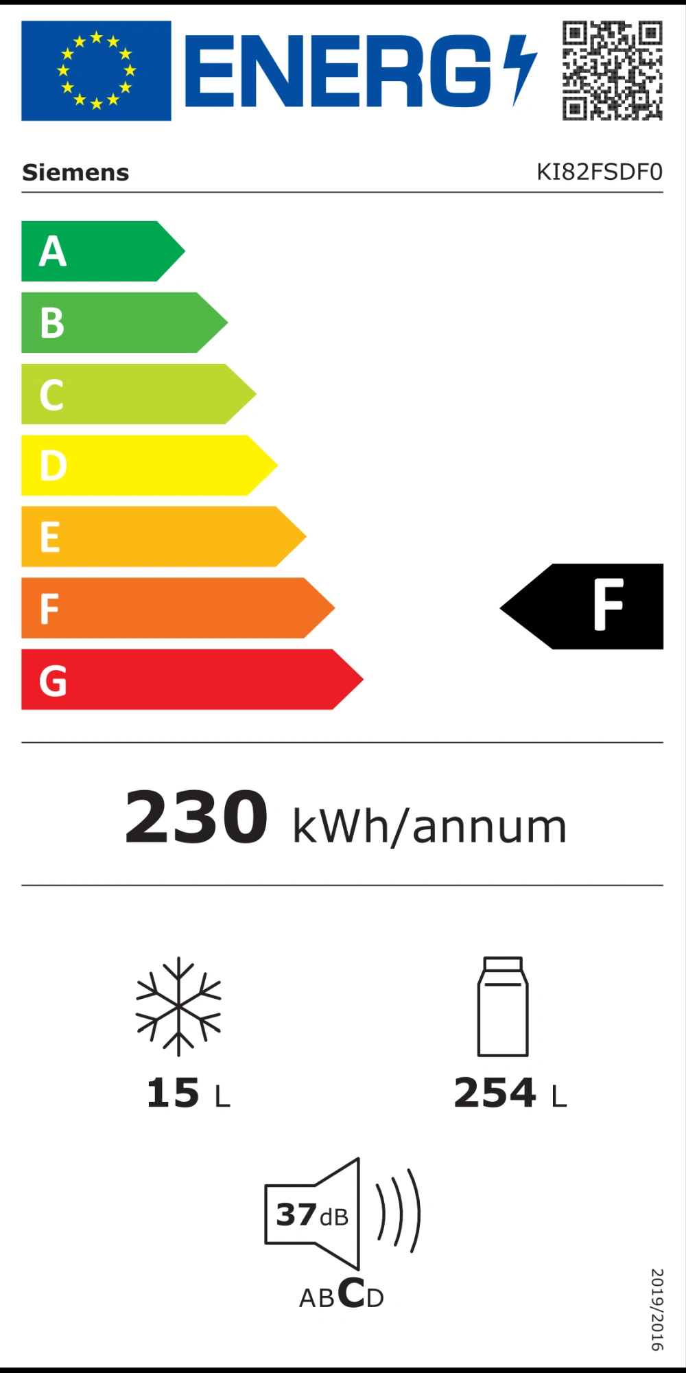 Energieklasse F - mykitchens.product.energy.full_label_description