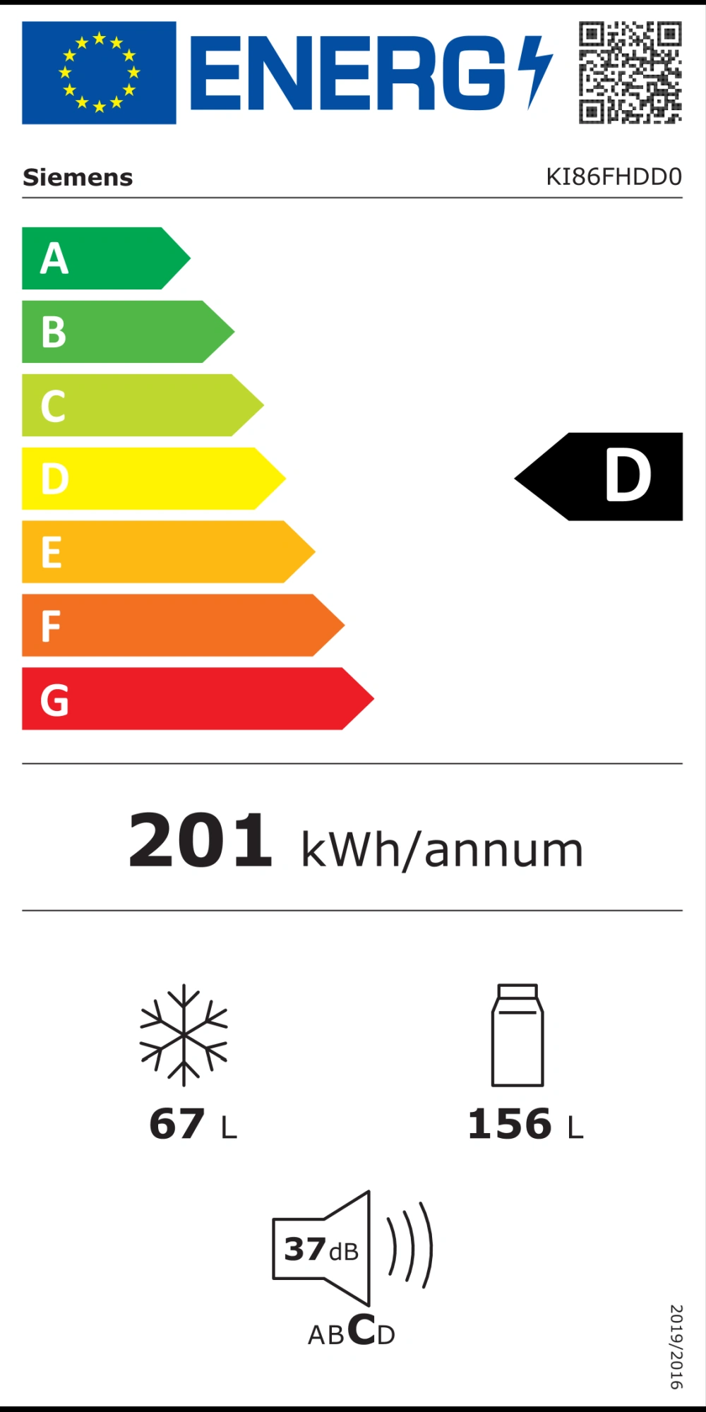 Energieklasse D - mykitchens.product.energy.full_label_description