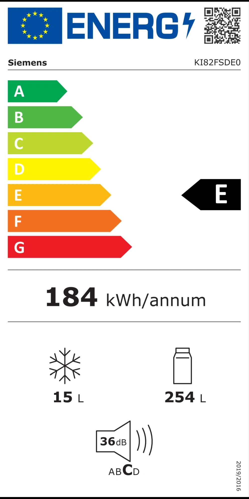 Energieklasse E - mykitchens.product.energy.full_label_description