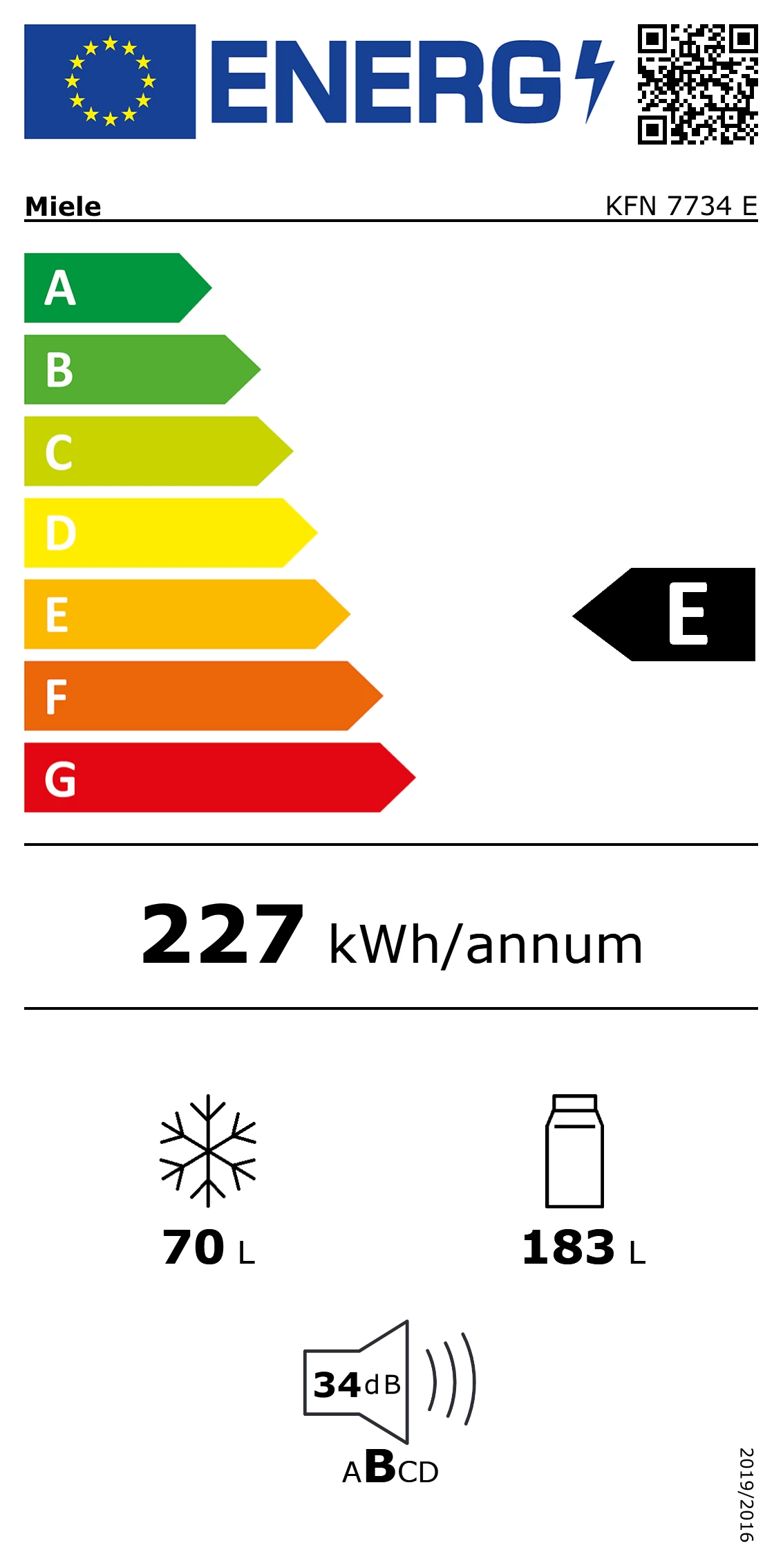 Energieklasse E - mykitchens.product.energy.full_label_description