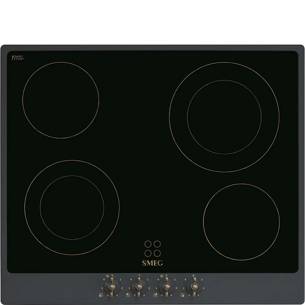 Smeg P864AO Einbau-Glaskeramikkochfeld Schwarz Smeg P864AO Einbau-Glaskeramikkochfeld Schwarz