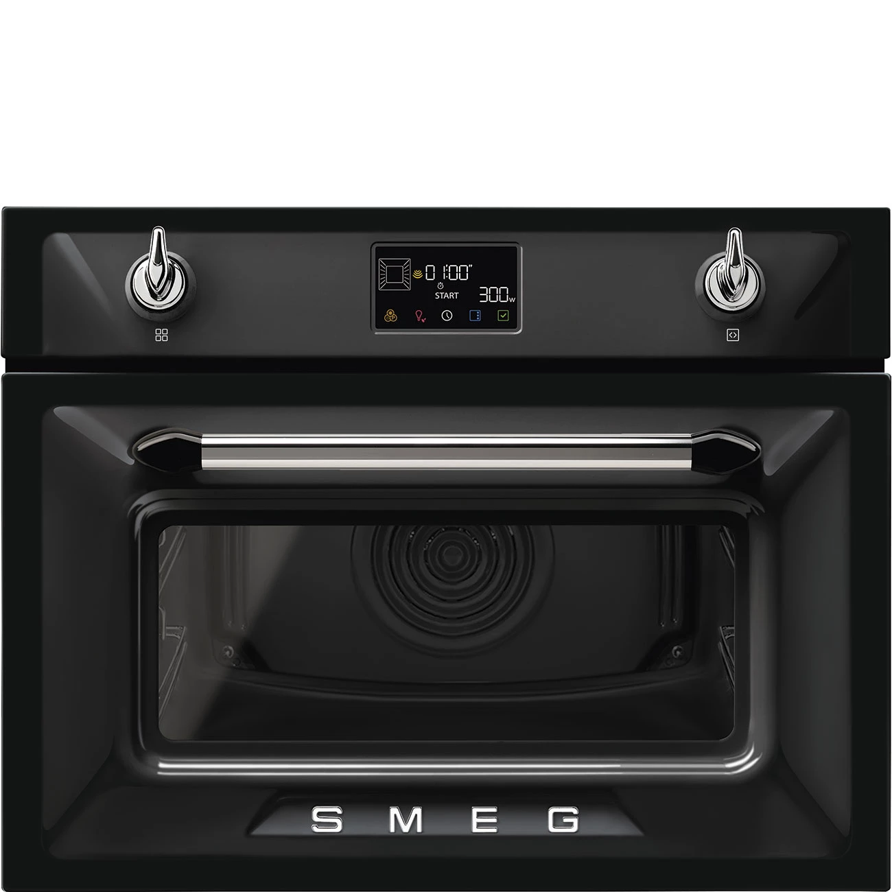 Smeg SO4902M1N Einbau-Backofen mit Mikrowellenfunktion Schwarz Smeg SO4902M1N Einbau-Backofen mit Mikrowellenfunktion Schwarz