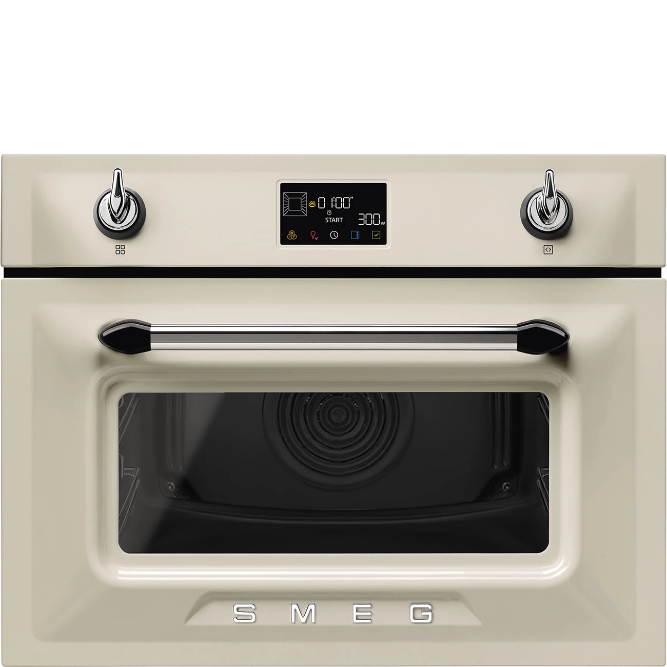 Smeg SO4902M1P Einbau-Backofen mit Mikrowellenfunktion Creme Smeg SO4902M1P Einbau-Backofen mit Mikrowellenfunktion Creme