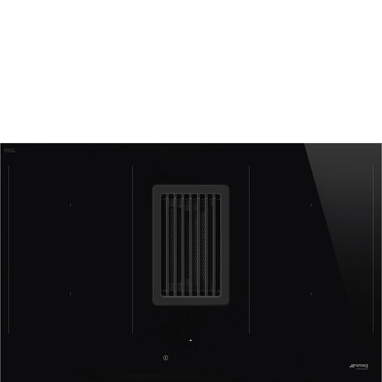Smeg HOBD482D Induktionskochfeld mit integriertem Wrasenabzug Schwarz Smeg HOBD482D Induktionskochfeld mit integriertem Wrasenabzug Schwarz