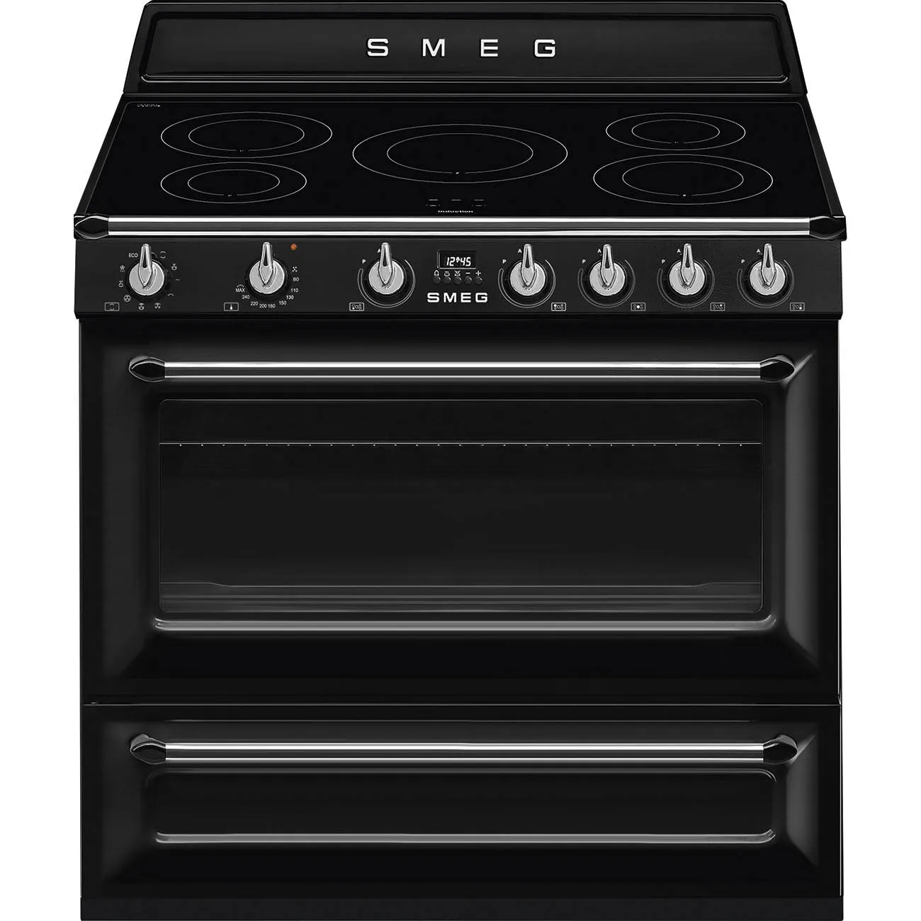 Smeg TR90IBL2 Stand-Herd Schwarz Smeg TR90IBL2 Stand-Herd Schwarz