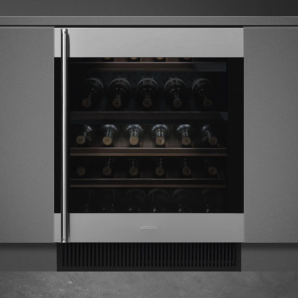 Smeg CVI338RX3 Einbau-Weinklimaschrank Edelstahl Smeg CVI338RX3 Einbau-Weinklimaschrank Edelstahl