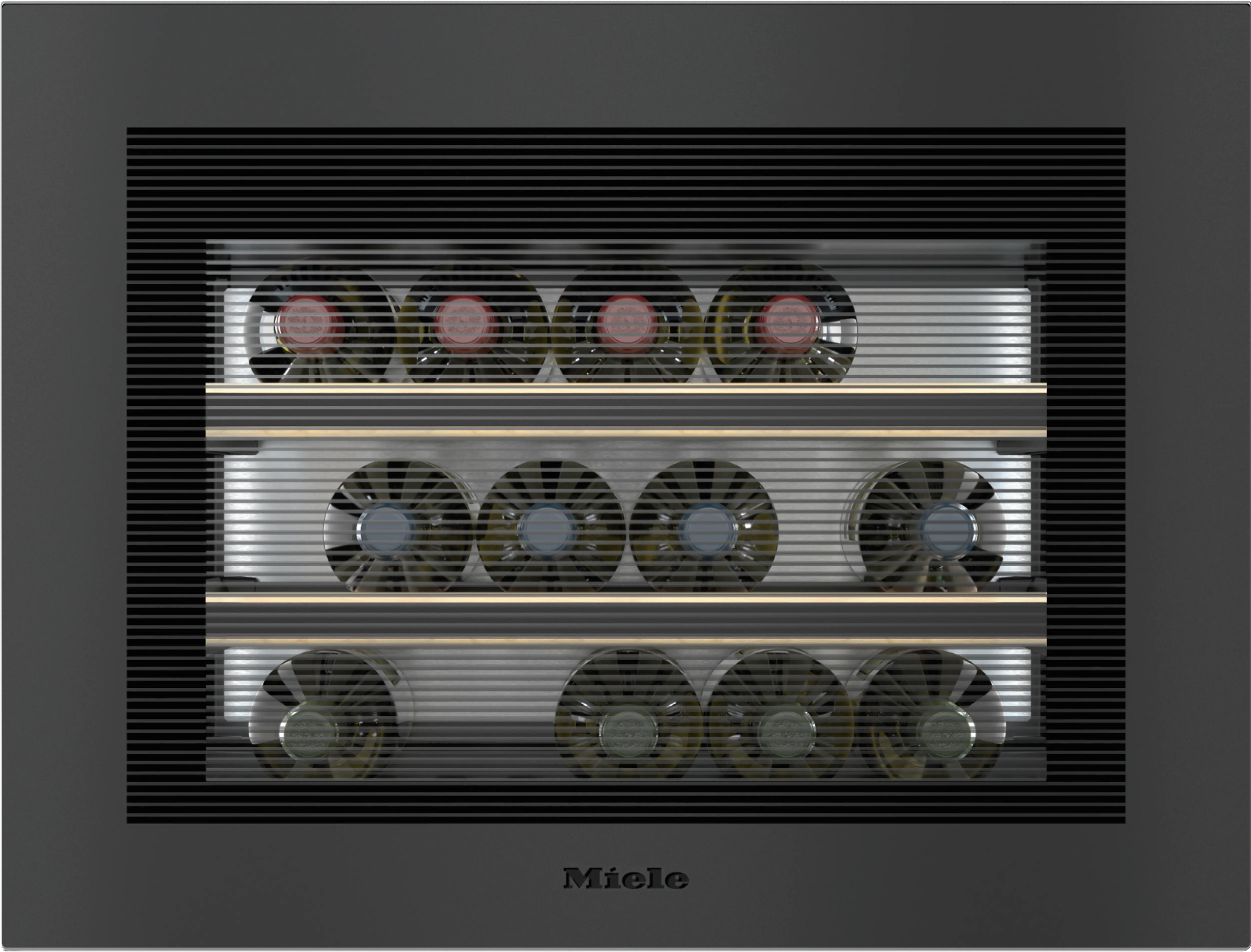 Miele KWT 7112 iG 125 Gala Edition Einbau-Weinklimaschrank Obsidianschwarz matt Miele KWT 7112 iG 125 Gala Edition Einbau-Weinklimaschrank Obsidianschwarz matt